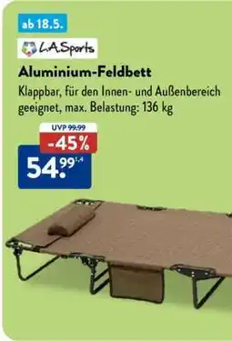 Aldi Nord Aluminium-Feldbett Angebot