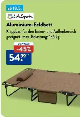Aldi Nord Aluminium-Feldbett Angebot