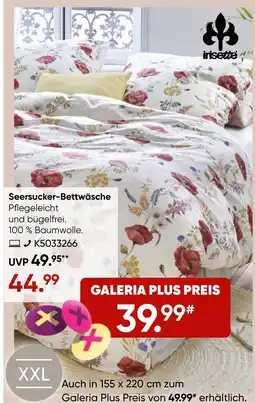 Galeria Seersucker-Bettwäsche irisette Angebot