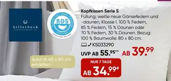 Galeria Kopfkissen Serie S billerbeck Angebot