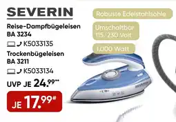 Galeria SEVERIN Reise-Dampfbügeleisen- Trockenbügeleisen Angebot