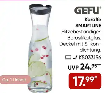 Galeria GEFU Karaffe SMARTLINE Angebot