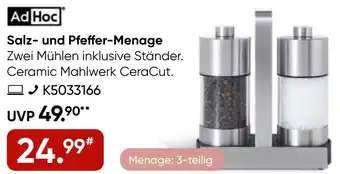 Galeria Ad Hoc Salz- und Pfeffer-Menage Angebot