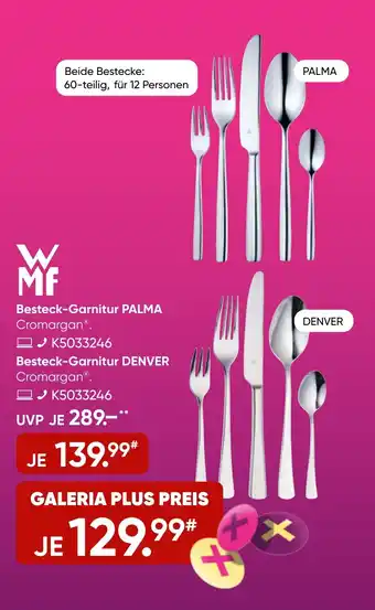 Galeria WMF Besteck-Garnitur PALMA- Besteck-Garnitur DENVER Angebot