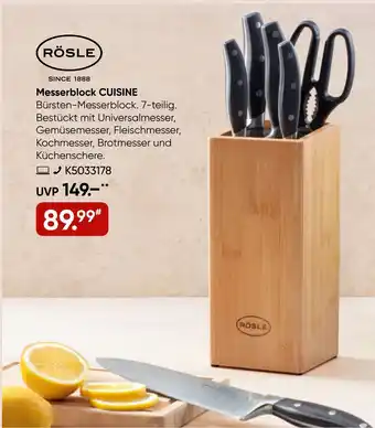 Galeria RÖSLE Messerblock CUISINE Angebot