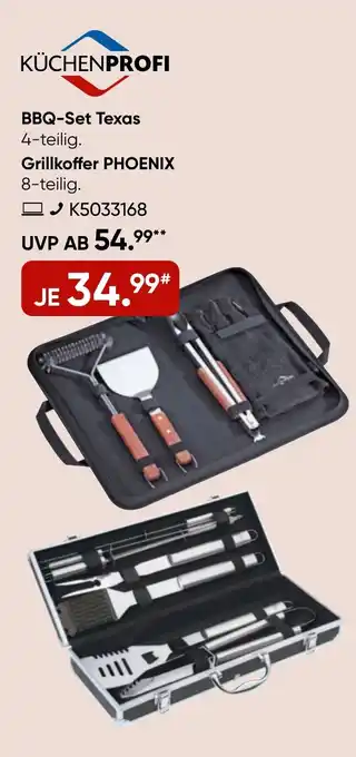 Galeria KÜCHENPROFI BBQ-Set Texas- Grillkoffer PHOENIX 8-teilig. Angebot