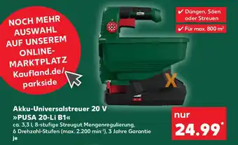 Kaufland Akku-Universalstreuer 20 V PUSA 20-Li B1 Angebot