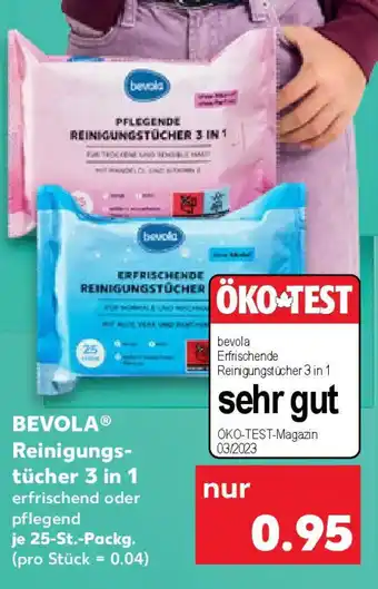 Kaufland BEVOLA Reinigungs- tücher 3 in 1 Angebot