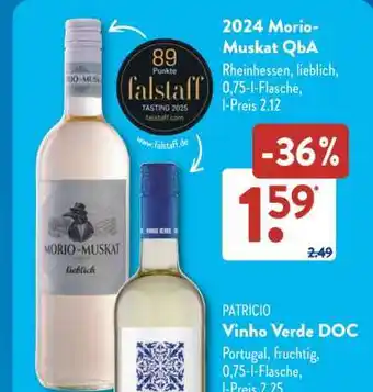 Aldi Süd 2024 Morio-Muskat QbA Angebot