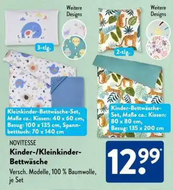 Aldi Süd Kinder-/Kleinkinder-Bettwäsche Angebot