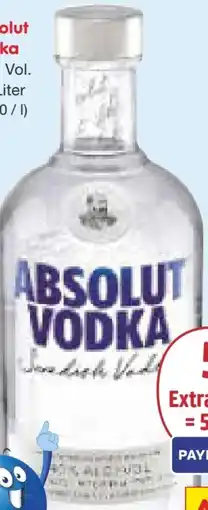 Netto Marken-Discount Absolut Schwedisch Vodka Angebot