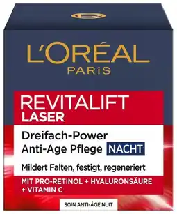 Kaufland L'Oréal Paris Revitalift Laser X3 Anti-Age Creme-Maske Reparierender Booster Nacht Angebot