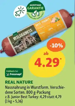 Fressnapf REAL NATURE Nassnahrung Angebot