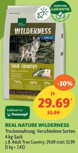 Fressnapf REAL NATURE WILDERNESS Trockennahrung. Angebot