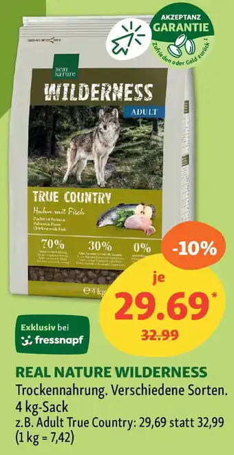 Fressnapf REAL NATURE WILDERNESS Trockennahrung. Angebot