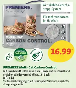Fressnapf PREMIERE Multi-Cat Carbon Control Angebot
