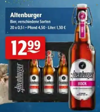 Getränke Hoffmann Altenburger Bier 20x0,5L Angebot