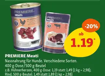 Fressnapf Premiere meati Angebot