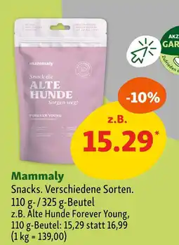 Fressnapf Mammaly snacks Angebot