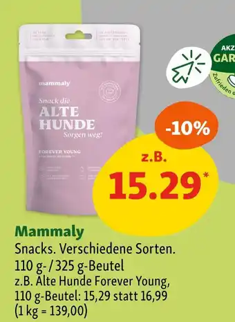 Fressnapf Mammaly snacks Angebot