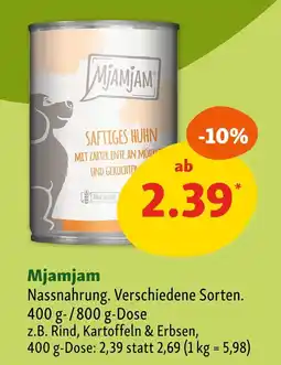 Fressnapf Mjamjam saftiges huhn Angebot