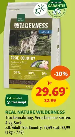 Fressnapf Real nature wilderness trockennahrung Angebot