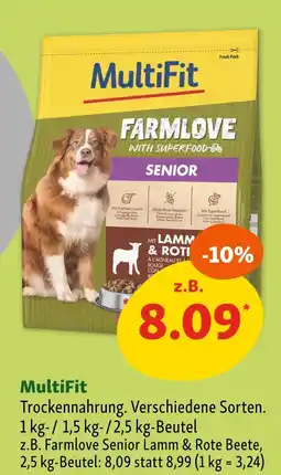 Fressnapf Multifit farmlove senior lamm & rote beete Angebot