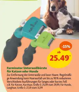 Fressnapf Furminator unterwollbürste für katzen oder hunde Angebot