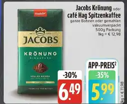 Edeka Xpress Jacobs krönung oder café hag spitzenkaffee Angebot