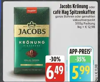 Edeka Xpress Jacobs krönung oder café hag spitzenkaffee Angebot