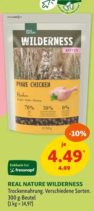 Fressnapf Real nature wilderness trockenahrung Angebot