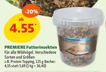 Fressnapf Premiere futterinsekten Angebot