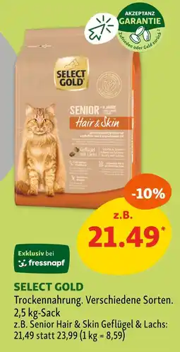 Fressnapf Select gold trockenahrung Angebot