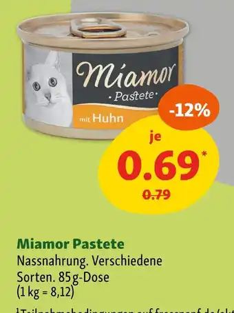 Fressnapf Miamor pastete mit huhn Angebot