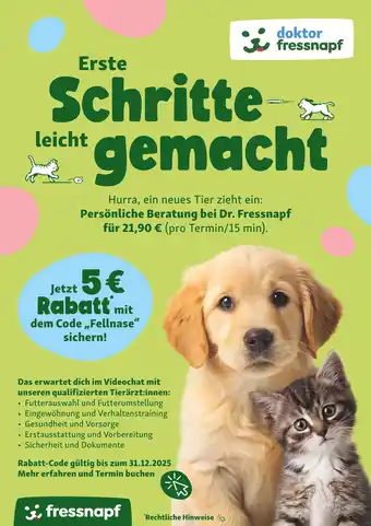 Fressnapf 5 € rabatt Angebot