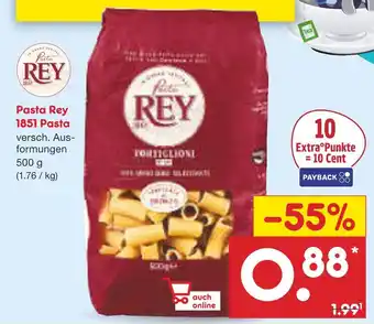 Netto Marken-Discount Pasta rey 1851 pasta Angebot