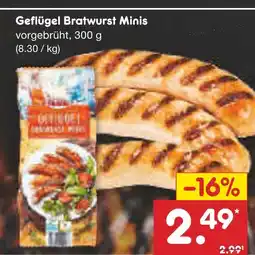 Netto Marken-Discount Geflügel bratwurst minis Angebot