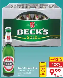 Netto Marken-Discount Beck's pils oder gold Angebot