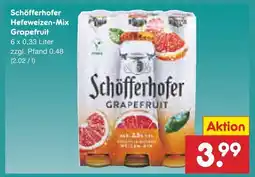 Netto Marken-Discount Schöfferhofer hefeweizen-mix grapefruit oder grapefruit alkoholfrei Angebot