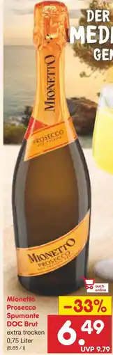 Netto Marken-Discount Mionetto prosecco spumante doc brut Angebot
