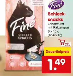 Netto Marken-Discount Finé schlecks-snacks Angebot