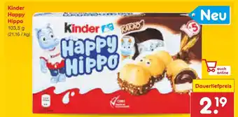 Netto Marken-Discount Kinder happy hippo Angebot
