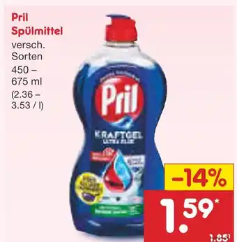 Netto Marken-Discount Pril spülmittel Angebot