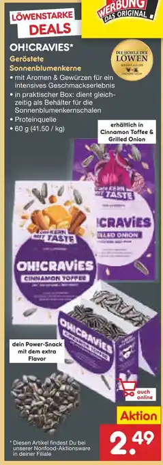 Netto Marken-Discount Oh!cravies geröstete sonnenblumenkerne Angebot
