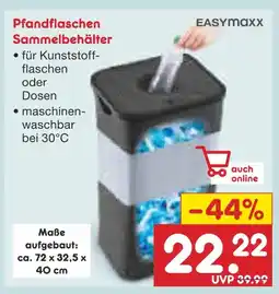 Netto Marken-Discount Easymaxx pfandflaschen sammelbehälter Angebot