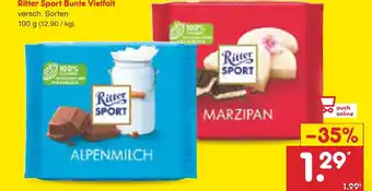 Netto Marken-Discount Ritter sport bunte vielfalt Angebot