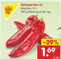Netto Marken-Discount Markt tag spitzpaprika rot Angebot