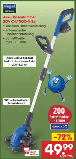 Netto Marken-Discount Akku-rasentrimmer 20v c-lt300-x set Angebot
