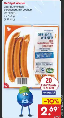 Netto Marken-Discount Geflügel wiener Angebot