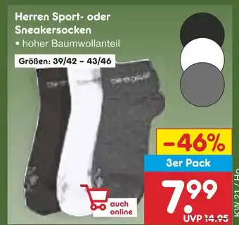 Netto Marken-Discount Herren sport- oder sneakersocken Angebot